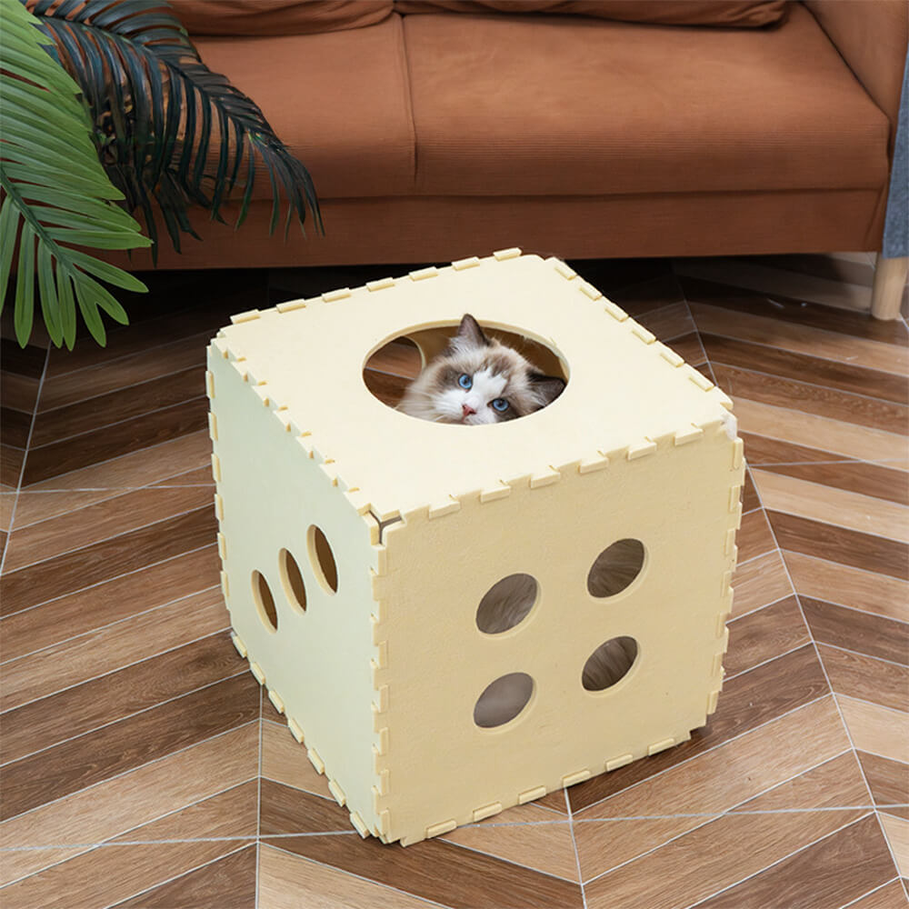 Removable Multifunctional Scratch-Resistant Felt Cloth Cat House Cube