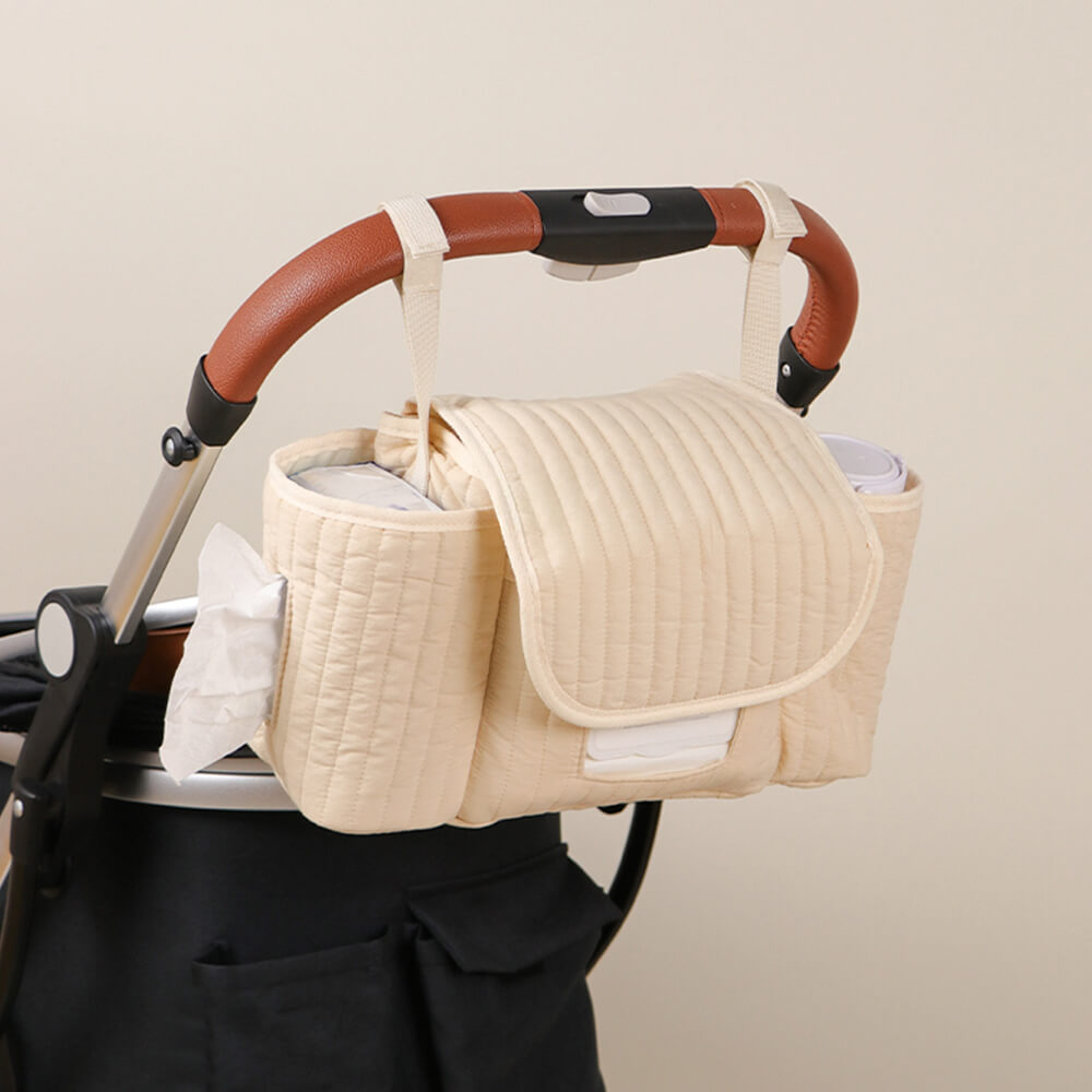 Large-Capacity Pet & Baby Stroller Organizer Bag – Versatile Hanging Storage