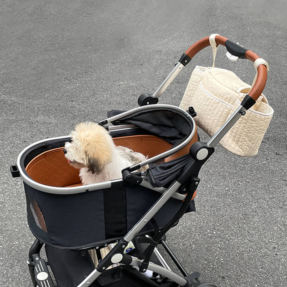 Large-Capacity Pet & Baby Stroller Organizer Bag – Versatile Hanging Storage