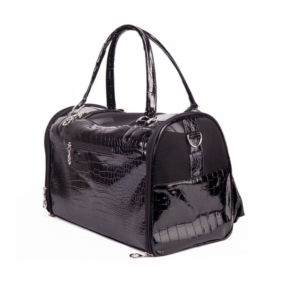 Luxury Croc Pattern Dog & Cat Carrier Bag With Wallet