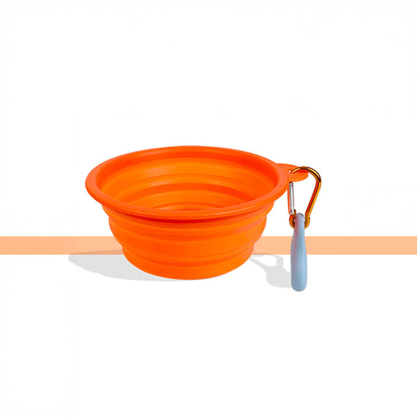 Tazón de alimentos y agua de silicona y agua de silicona expandible portátil