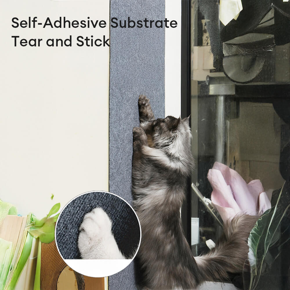 Self-Adhesive Flocked Anti-Scratch Cat Climbing Wall Scratching Board