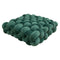 Square suave textura tejida almohada decorativa de cojín para el hogar
