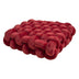 Square suave textura tejida almohada decorativa de cojín para el hogar