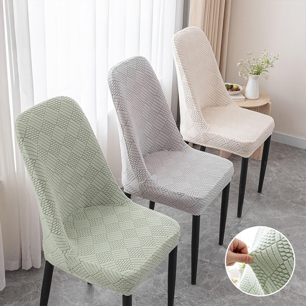 Stretch Jacquard Dining Chair Protector Removable Washable Parson Chair Slipcover