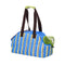 Bolsa de transporte de mascotas de viaje portátil de rayas con rayas con estilo para gatos y propietarios