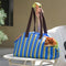 Bolsa de transporte de mascotas de viaje portátil de rayas con rayas con estilo para gatos y propietarios