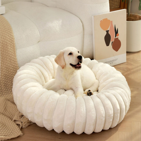 Cama de soporte de donas redondo ultra suave y gato