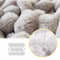 Stripe vertical Faux Faux Rabbit Fur Cattress Protector Inscribido Hoja