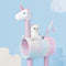 Casa de gato multifuncional de unicornio caprichoso y árbol de gato rascador