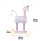 Casa de gato multifuncional de unicornio caprichoso y árbol de gato rascador