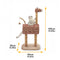 Casa de gato multifuncional de unicornio caprichoso y árbol de gato rascador