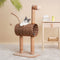 Casa de gato multifuncional de unicornio caprichoso y árbol de gato rascador