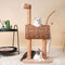 Casa de gato multifuncional de unicornio caprichoso y árbol de gato rascador