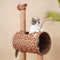 Casa de gato multifuncional de unicornio caprichoso y árbol de gato rascador