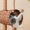 Casa de gato multifuncional de unicornio caprichoso y árbol de gato rascador