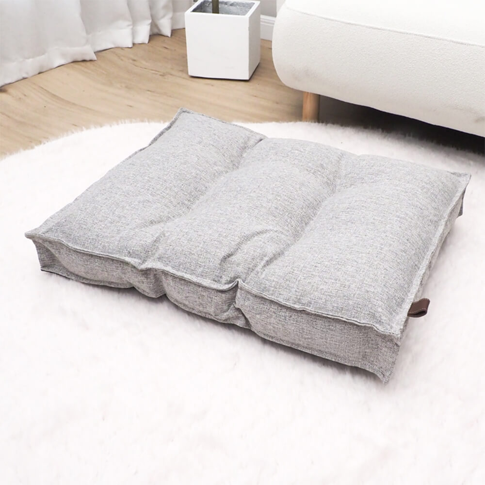 Rectangle Large Waterproof Washable Heavy-Duty Pillow Dog Bed