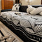 Banana Leaf Pattern Non-Slip Chenille Straight Couch Cover