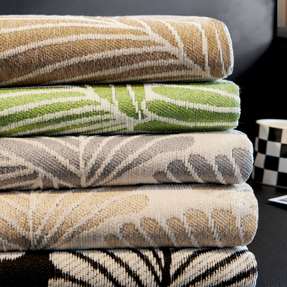 Banana Leaf Pattern Non-Slip Chenille Straight Couch Cover