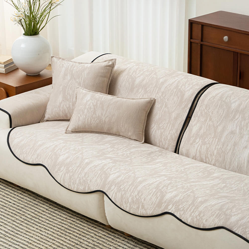 Chenille Jacquard Anti-Slip Elegant Texture Couch Cover