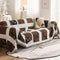 Cute Hand-Drawn Cat Pattern Reversible Chenille Throw Couch Cover