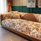 Floral Chenille All-Seaons sin deslizamiento de la cubierta del sofá de decoración del hogar
