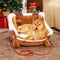 Cama de perros festivo de lujoso - trineo navideño