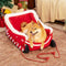 Cama de perros festivo de lujoso - trineo navideño