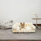 Fluffy Plush espesada acogedora cama calmante de mascotas para perro sofá cama de gato