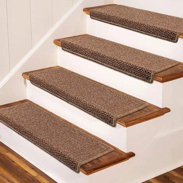 Anti-scratch Sisal Stair Protectors Tape Free Washable Carpet Stair Treads