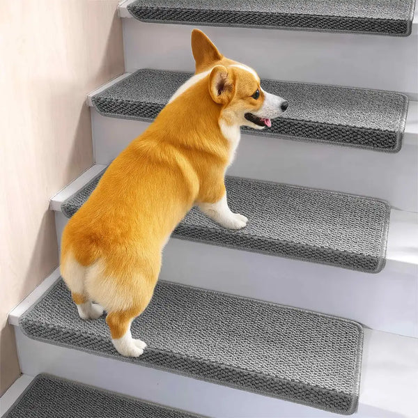 Anti-scratch Sisal Stair Protectors Tape Free Washable Carpet Stair Treads