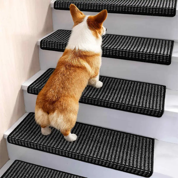 Anti-scratch Sisal Stair Protectors Tape Free Washable Carpet Stair Treads