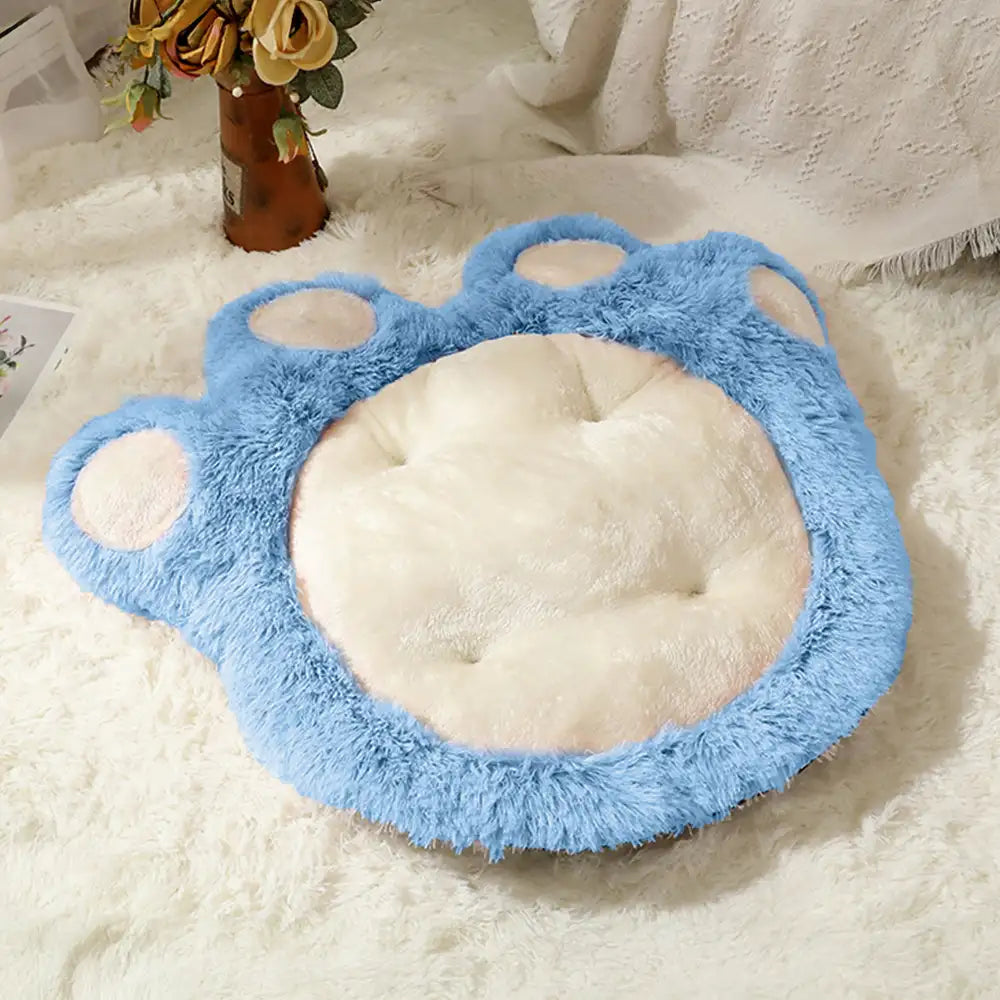 Bear paw peluche esponjoso y cómoda alfombra de mascota de espacio