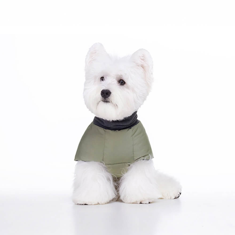 Casual Turtleneck Warm Waterproof Reflective Stripes Adjustable Dog Jacket