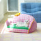 Encantador perro lavable a cuadros rosas & Sofá cama para gatos
