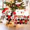 Toy de perro de perros interactivo de chirrido de goma de muñeca de muñeca de Navidad