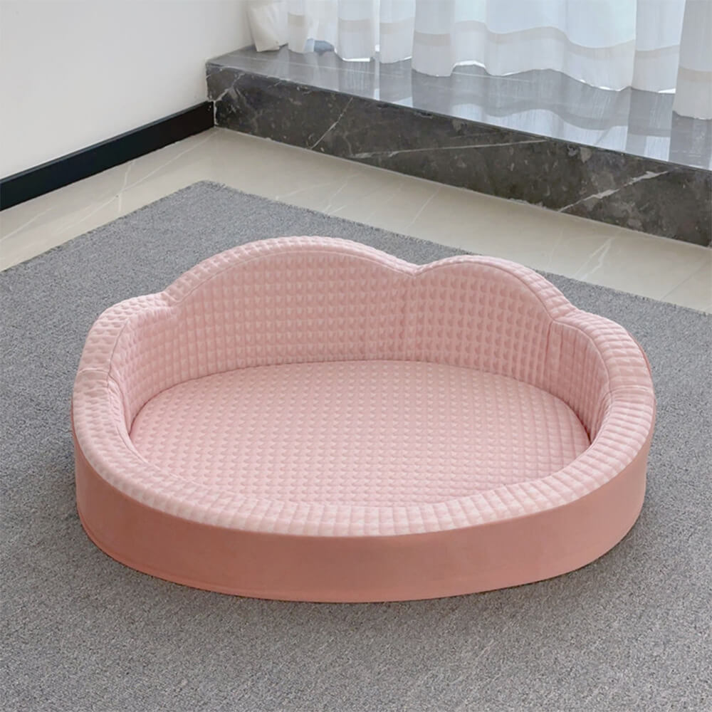 Cloud-Shaped Cooling Reversible Washable Non-Slip Dog & Cat Bed