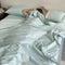 Colcha de seda de hielo enfriante colcha de cama transpirable para la piel con manta