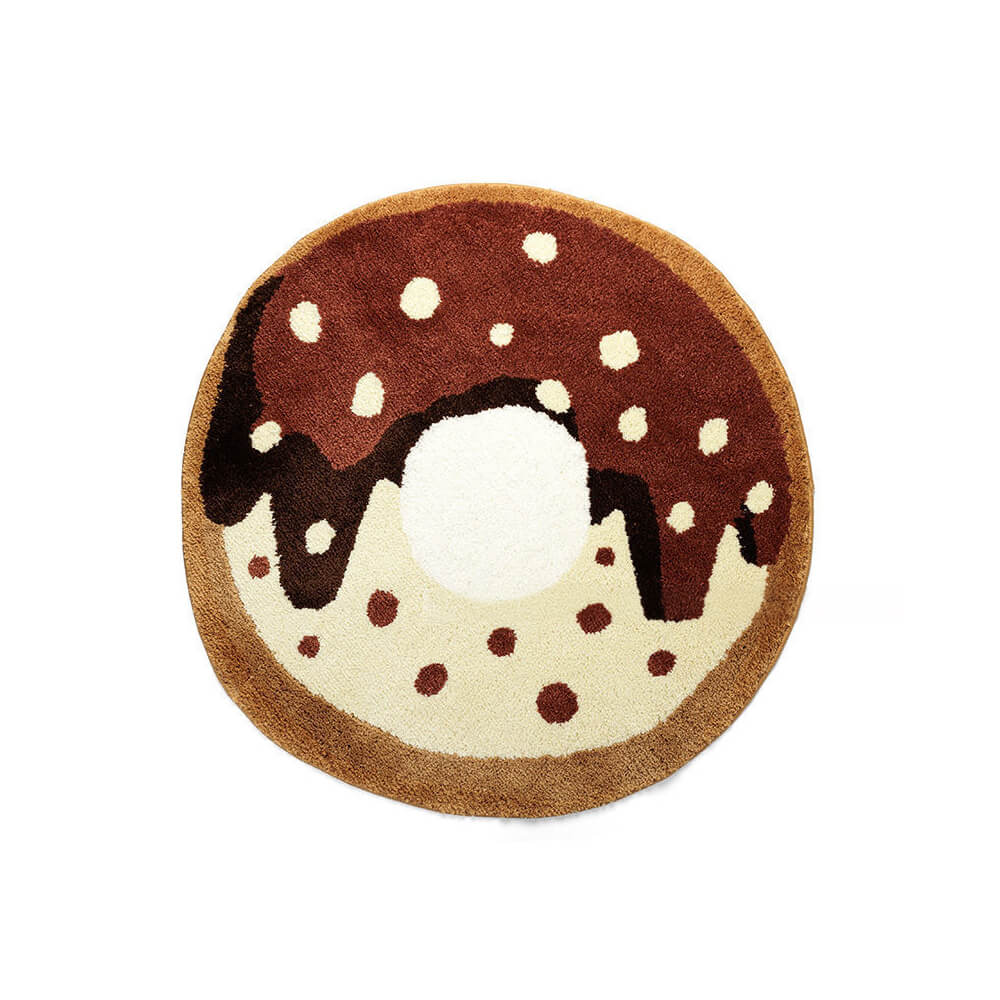 Donut Flocked Non-Slip Living Room Decorative Carpet