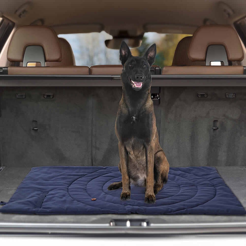 Estera portátil impermeable plegable para asiento de coche para perros, estera para acampar para perros