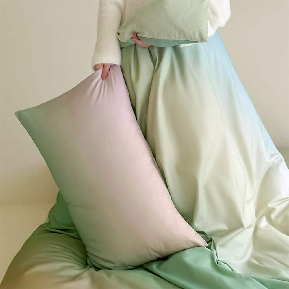 Gradient Color Ultra-Soft Warm Cotton Bed Sheet Set