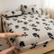 Estampado de leopardo Faux Faux Rabbit Fur Cubierta de colchón de hojas calientes
