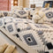 Chenille Art Corrugated Breatable No-Slip Couch Cover Coach