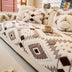 Chenille Art Corrugated Breatable No-Slip Couch Cover Coach