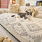 Chenille Art Corrugated Breatable No-Slip Couch Cover Coach