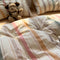 Moderno vertical Stripe Comfort Divet Divet Cover Set de cama