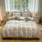 Moderno vertical Stripe Comfort Divet Divet Cover Set de cama