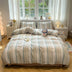 Moderno vertical Stripe Comfort Divet Divet Cover Set de cama
