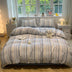 Moderno vertical Stripe Comfort Divet Divet Cover Set de cama