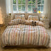 Moderno vertical Stripe Comfort Divet Divet Cover Set de cama